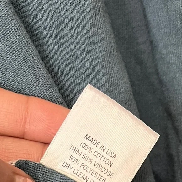 Collina Strada Dark Teal Draped Top with Paisley Scarf Detail - Picture 8 of 8